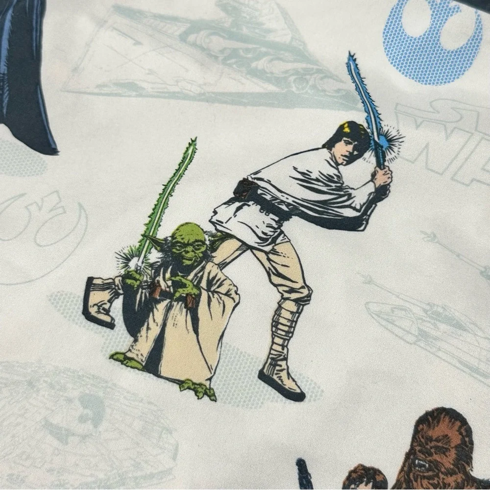Star Wars Twin Flat Sheet Set Kohl’s Collection Darth Vader Luke R2D2 C3PO Chew